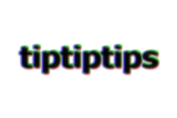 GIMPのカラーハーフトーンでロゴ作成