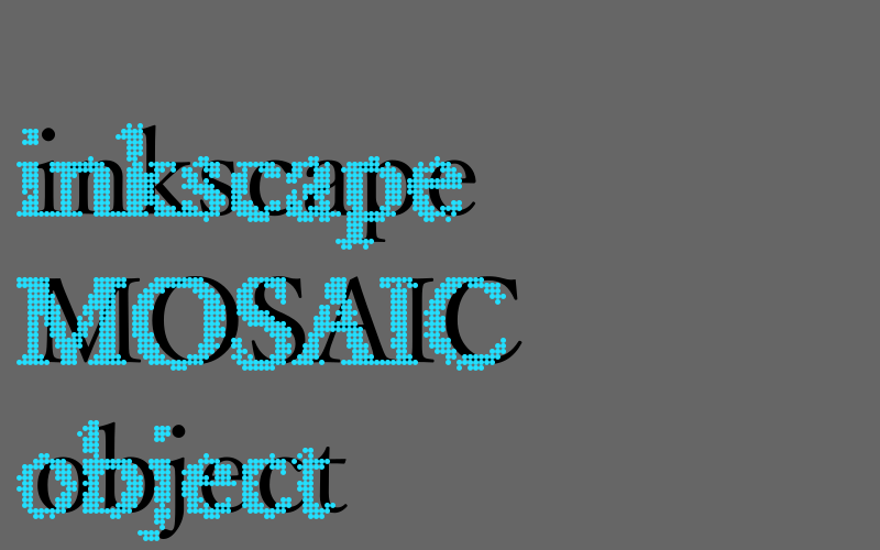 inkscapeでIllustratorのモザイクオブジェクト機能を再現してロゴを作るチュートリアル