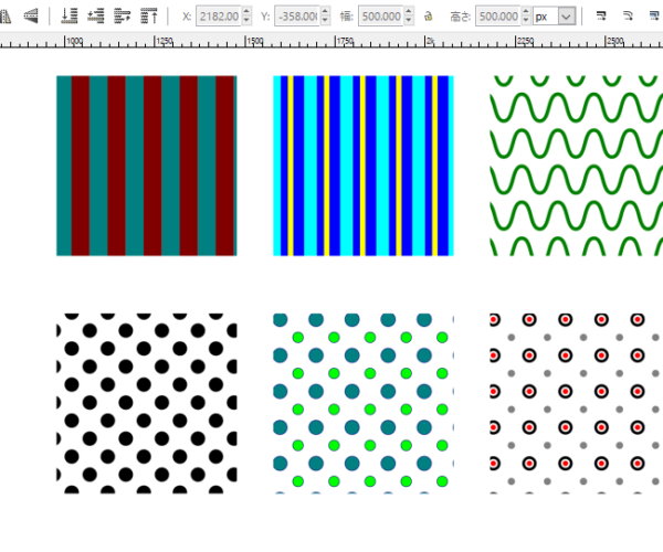 inkscapeでパターン素材を作るチュートリアル