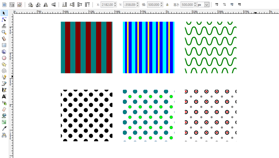 inkscapeでパターン素材を作るチュートリアル